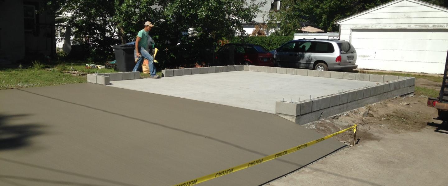 Concrete Garage Slab Construction In MinneapolisSt Paul